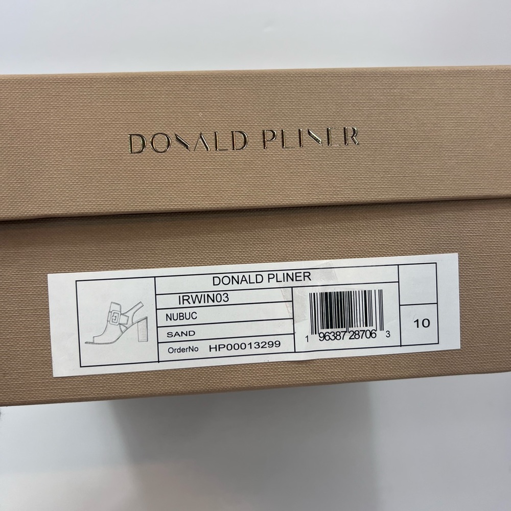 DONALD PLINER💯LADIES SAND COLOR OPEN TOE HALF BOOT. SIZE 10 MEDIUM - Picture 16 of 16